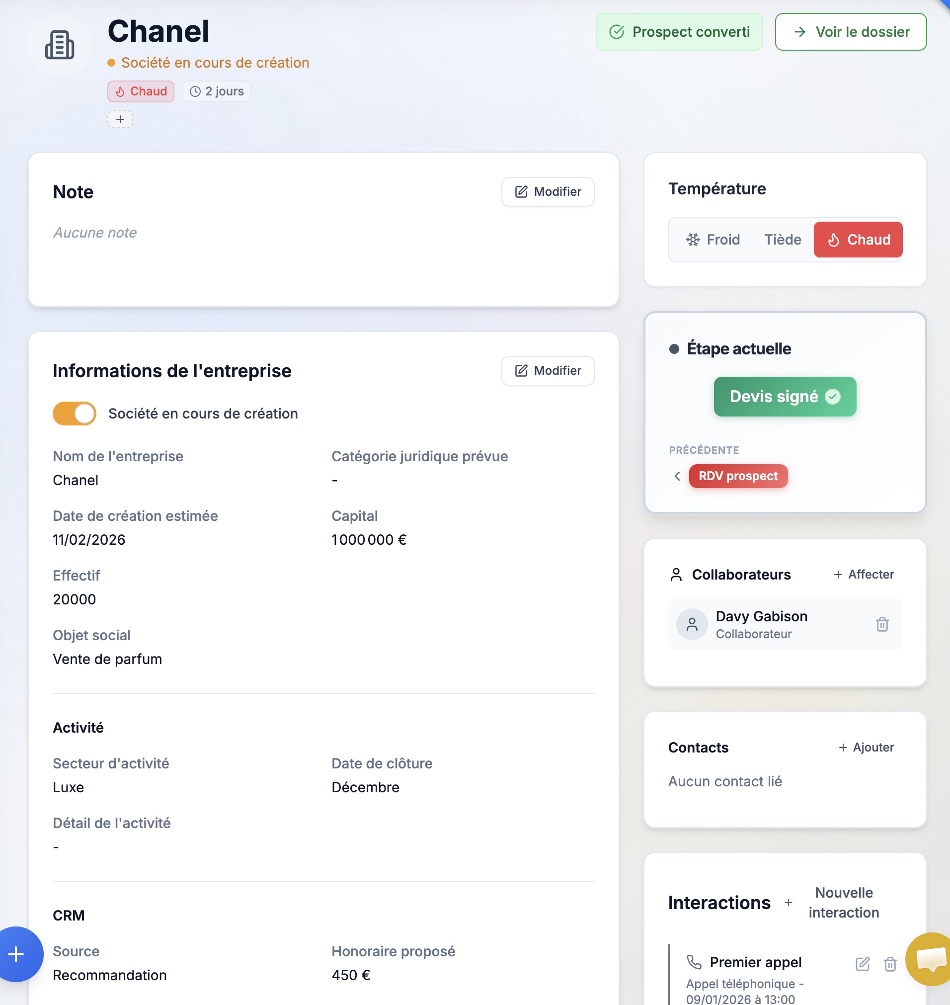 Suivi et qualification